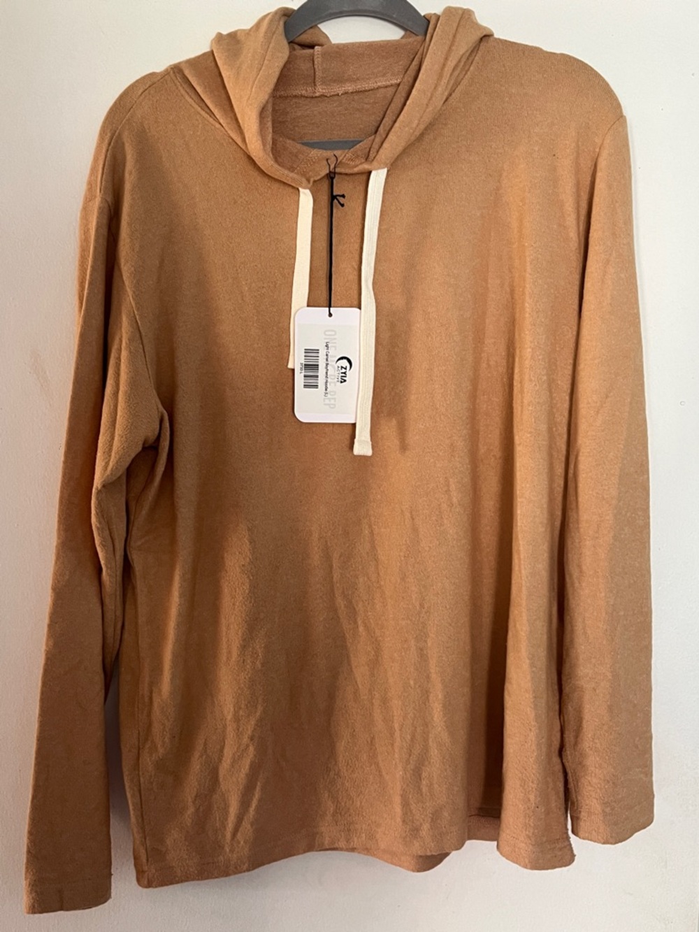 ZYIA Active Light Camel Boyfriend Hoodie